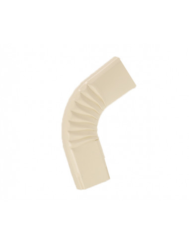Coude latéral aluminium lisse couture extérieure 60x80 mm Sable RAL 1015