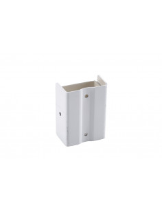 Fixation de descente invisible aluminium Blanc RAL 9010