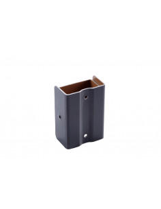 Fixation de descente invisible aluminium Noir RAL 9005