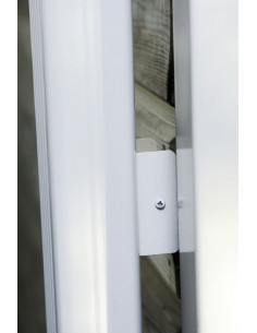 Fixation de descente invisible aluminium Noir RAL 9005 2
