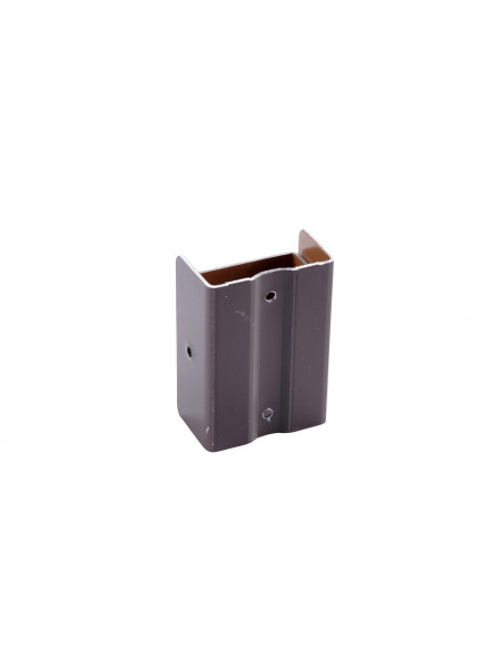 Fixation de descente invisible aluminium Marron RAL 8017