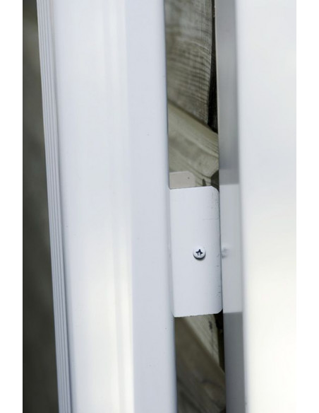 Fixation de descente invisible aluminium Miel