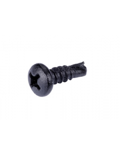 Vis autoforeuses aluminium Noir RAL 9005 - lot de 10