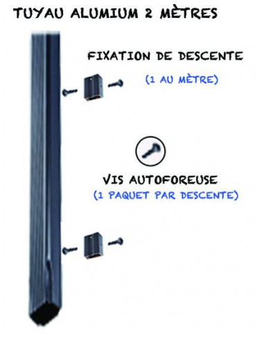 Vis autoforeuses aluminium Marron RAL 8017 - lot de 10
