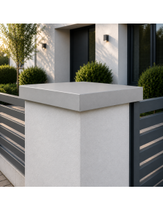 Chapeau Aluminium 1 mm Gris métal RAL 9006 2