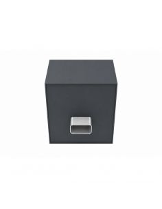 Boite à eau Alu ardoise RAL 7016 - 200 X 200 mm 2