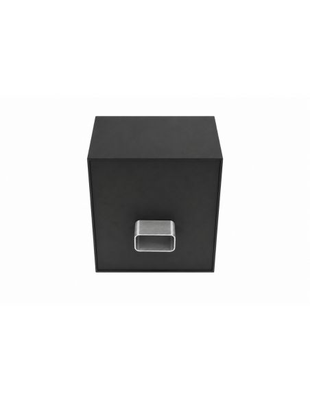 Boite à eau Alu noir RAL 9005 - 200 X 200 mm