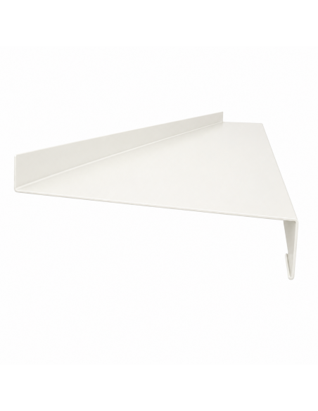Appui de fenêtre aluminium sur mesure Blanc RAL 9010 - longueur 2 m - épaisseur 10/10ème