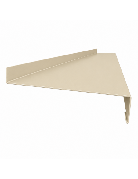 Appui de fenêtre aluminium sur mesure Sable RAL 1015 - longueur 2 m - épaisseur 10/10ème