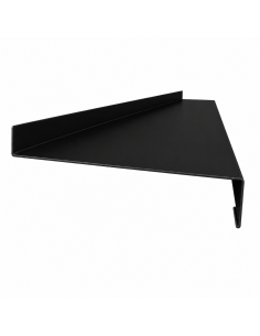 Appui de fenêtre aluminium sur mesure Noir RAL 9005 - longueur 2 m - épaisseur 10/10ème