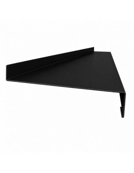 Appui de fenêtre aluminium sur mesure Noir RAL 9005 - longueur 2 m - épaisseur 10/10ème