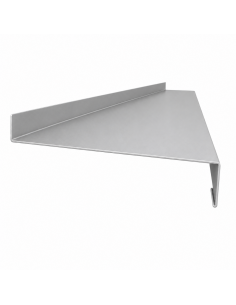 Appuis de fenêtre aluminium sur mesure Gris métal RAL 9006 - longueur 2 m - épaisseur 10/10ème