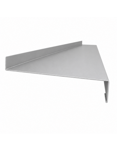 Appuis de fenêtre aluminium sur mesure Gris métal RAL 9006 - longueur 2 m - épaisseur 10/10ème