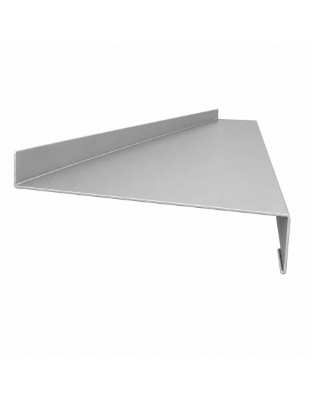 Appuis de fenêtre aluminium sur mesure Gris métal RAL 9006 - longueur 2 m - épaisseur 10/10ème