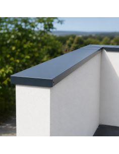 Kit Couvertine Muret 10 m 270 mm Gris Ardoise RAL 7016