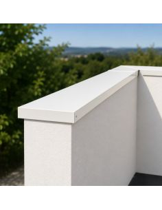 Kit Couvertine Muret 10 m 270 mm Blanc RAL 9010
