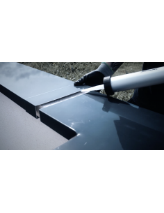 Angle de couvertine 90° Aluminium 10/10ème Gris métal RAL 9006 2