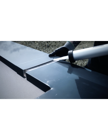 Angle de couvertine 90° Aluminium 10/10ème Ardoise RAL 7016
