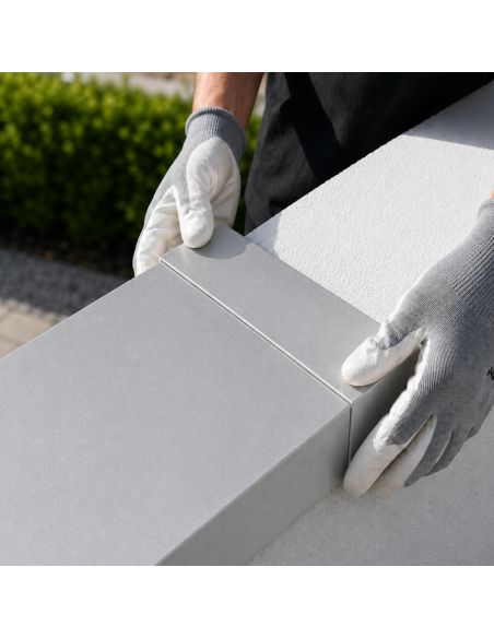 Eclisse Couvertine Aluminium 10/10ème Gris métal RAL 9006