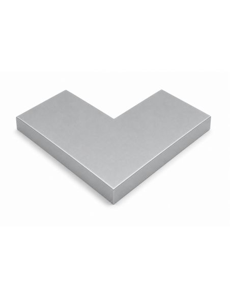 Angle de couvertine 90° Aluminium 10/10ème Gris métal RAL 9006