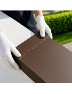Eclisse Couvertine Aluminium 7/10ème Marron RAL 8017 2