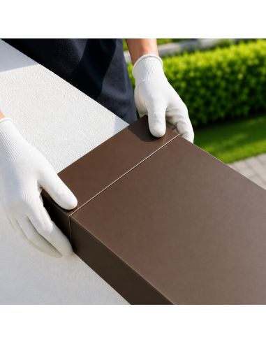 Eclisse Couvertine Aluminium 7/10ème Marron RAL 8017