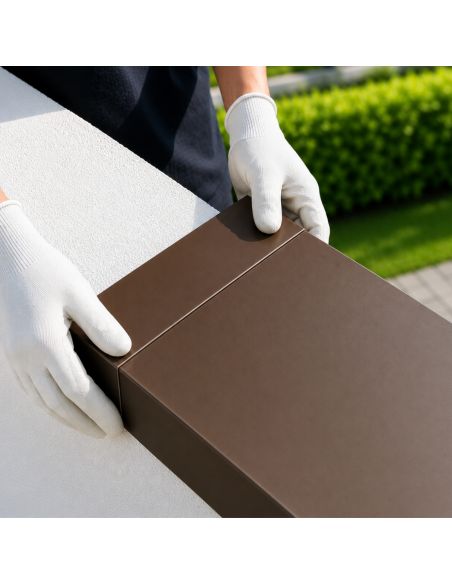 Eclisse Couvertine Aluminium 7/10ème Marron RAL 8017