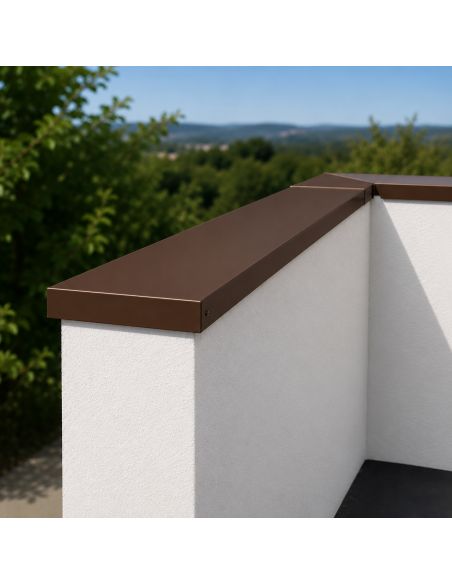 Couvertine Aluminium 7/10ème Marron RAL 8017