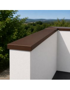 Angle couvertine Aluminium 7/10ème Marron RAL 8017 2