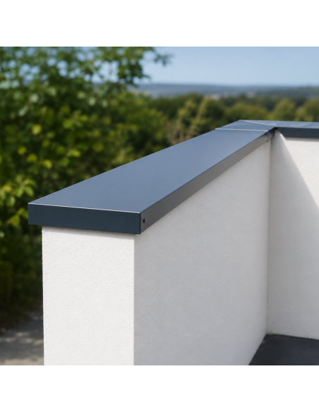 Couvertine Aluminium 10/10ème Ardoise RAL 7016