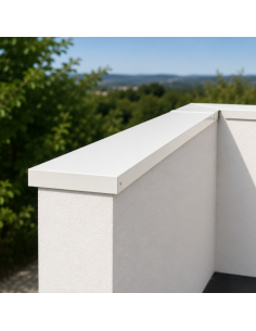 Couvertine Aluminium 10/10ème Blanc RAL 9010 2