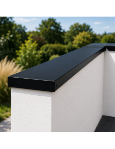 Couvertine Aluminium 10/10ème Noir RAL 9005 2
