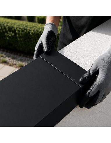 Eclisse Couvertine Aluminium 10/10ème Noir RAL 9005