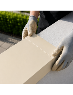 Eclisse Couvertine Aluminium 10/10ème Sable RAL 1015 2