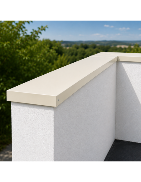 Eclisse Couvertine Aluminium 10/10ème Sable RAL 1015