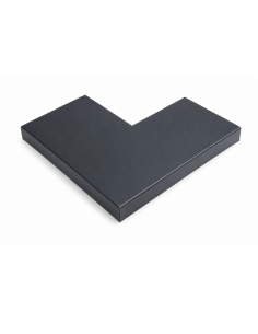 Angle de couvertine 90° Aluminium 10/10ème Ardoise RAL 7016