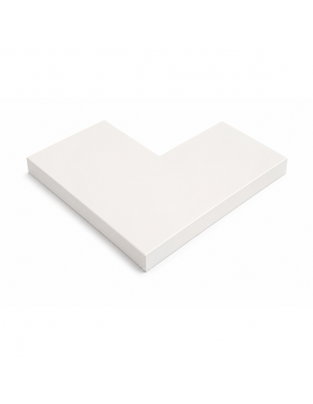 Angle de couvertine 90° Aluminium 10/10ème Blanc RAL 9010
