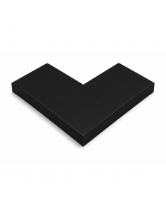 Angle de couvertine 90° Aluminium 10/10ème Noir RAL 9005