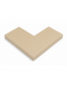 Angle de couvertine 90° Aluminium 10/10ème Sable RAL 1015