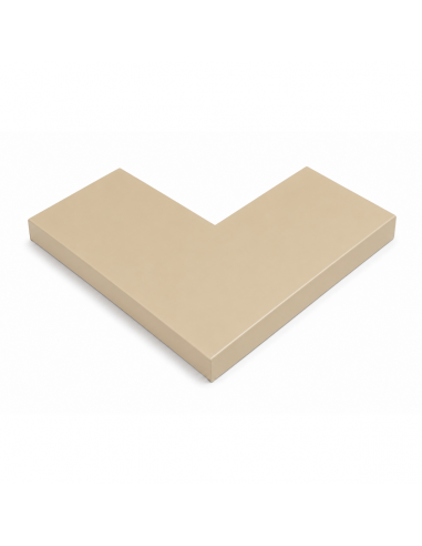 Angle de couvertine 90° Aluminium 10/10ème Sable RAL 1015