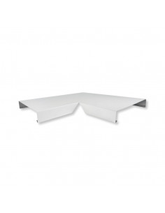 Angle de couvertine 90° Aluminium 7/10ème Blanc RAL 9010 2