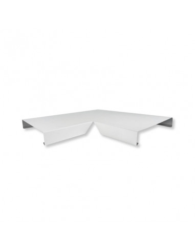 Angle de couvertine 90° Aluminium 7/10ème Blanc RAL 9010