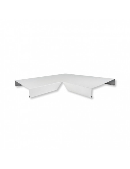 Angle de couvertine 90° Aluminium 7/10ème Blanc RAL 9010