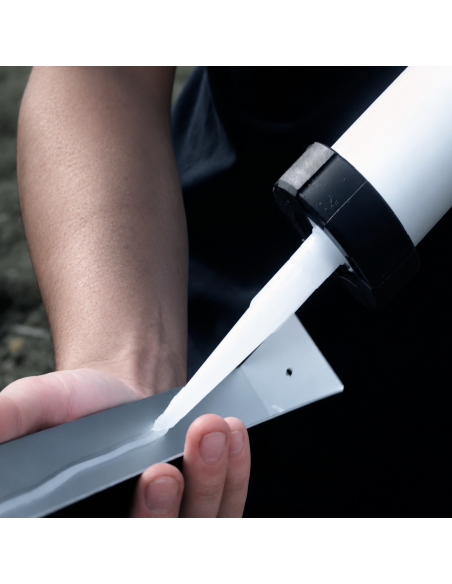 Embout Couvertine Aluminium 7/10ème Blanc RAL 9010