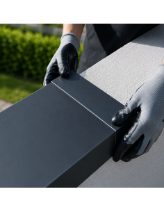 Eclisse Couvertine Aluminium 15/10ème Ardoise RAL 7016 2