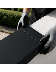 Eclisse Couvertine Aluminium 7/10ème Noir RAL 9005 2