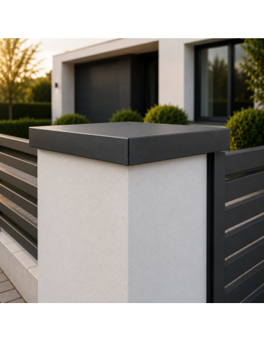 Chapeau Aluminium 1 mm Noir RAL 9005