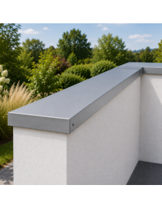 Couvertine Aluminium 7/10ème Gris métal RAL 9006 2