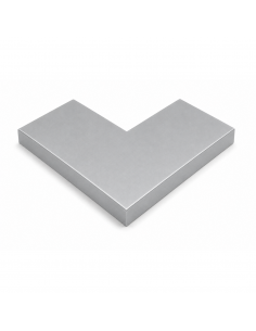 Angle couvertine Aluminium 7/10ème Gris métal RAL 9006