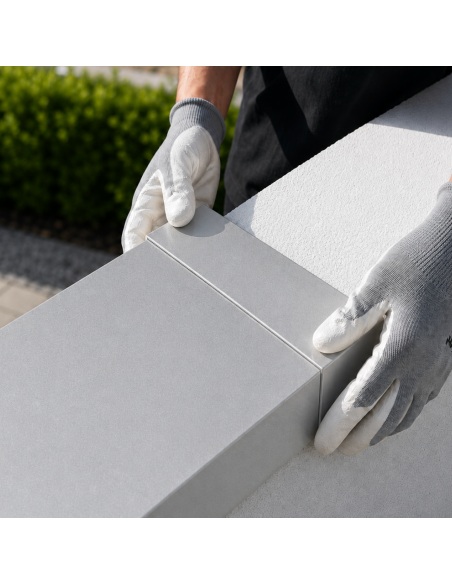 Eclisse Couvertine Aluminium 7/10ème Gris métal RAL 9006